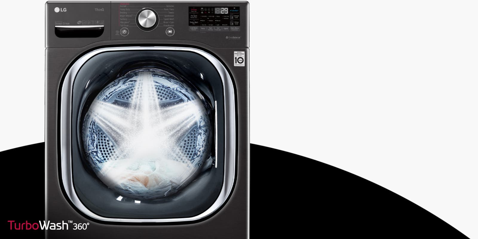 LG WM4500HBA Power Clean Big Loads In Under 30 Minutes