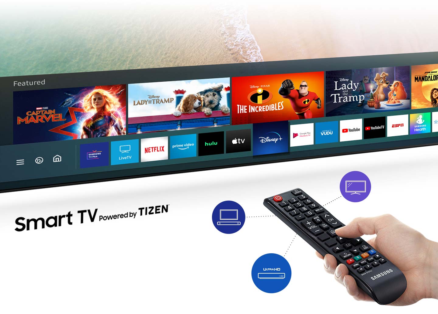 Samsung Electronics UN70TU7000BXZA One Remote For Total Control