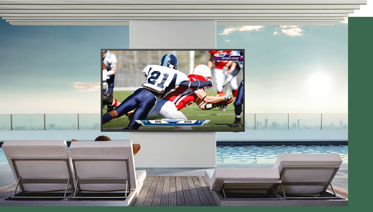 Samsung Electronics QN75LST7TAFXZA Bright And Brilliant Qled 4k Outdoor Tv