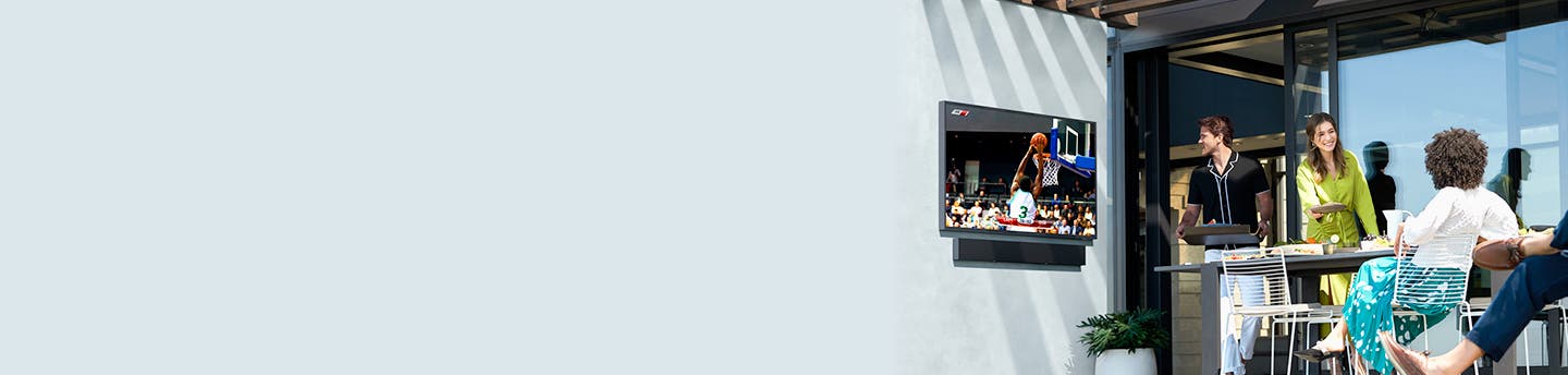 Samsung Electronics QN75LST7TAFXZA Complete The Tv Experience With Outdoor Optimized Sound With The Terrace Sound Bar