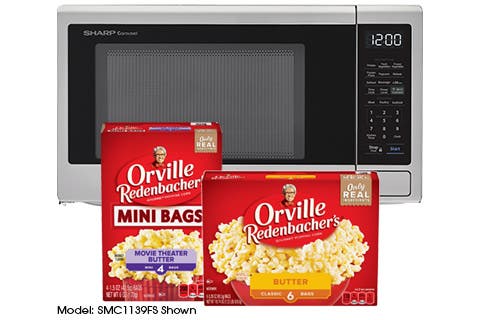 Sharp SMC1449FS What Happens When The World Leader In Gourmet Popcorn Meets The World Leader In Microwave Ovens