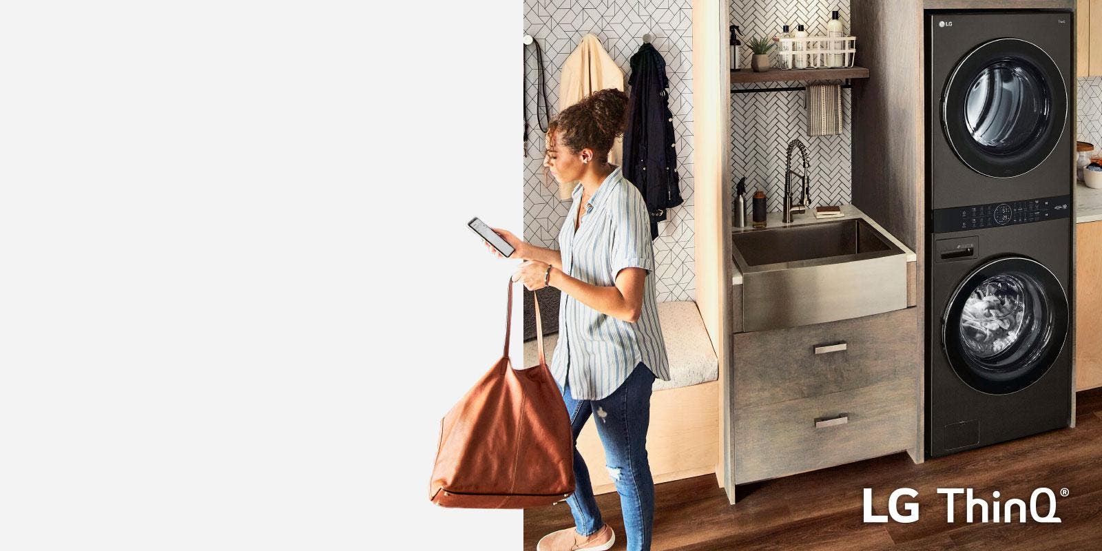 LG WKE100HWA Save Time & Simplify Laundry Day