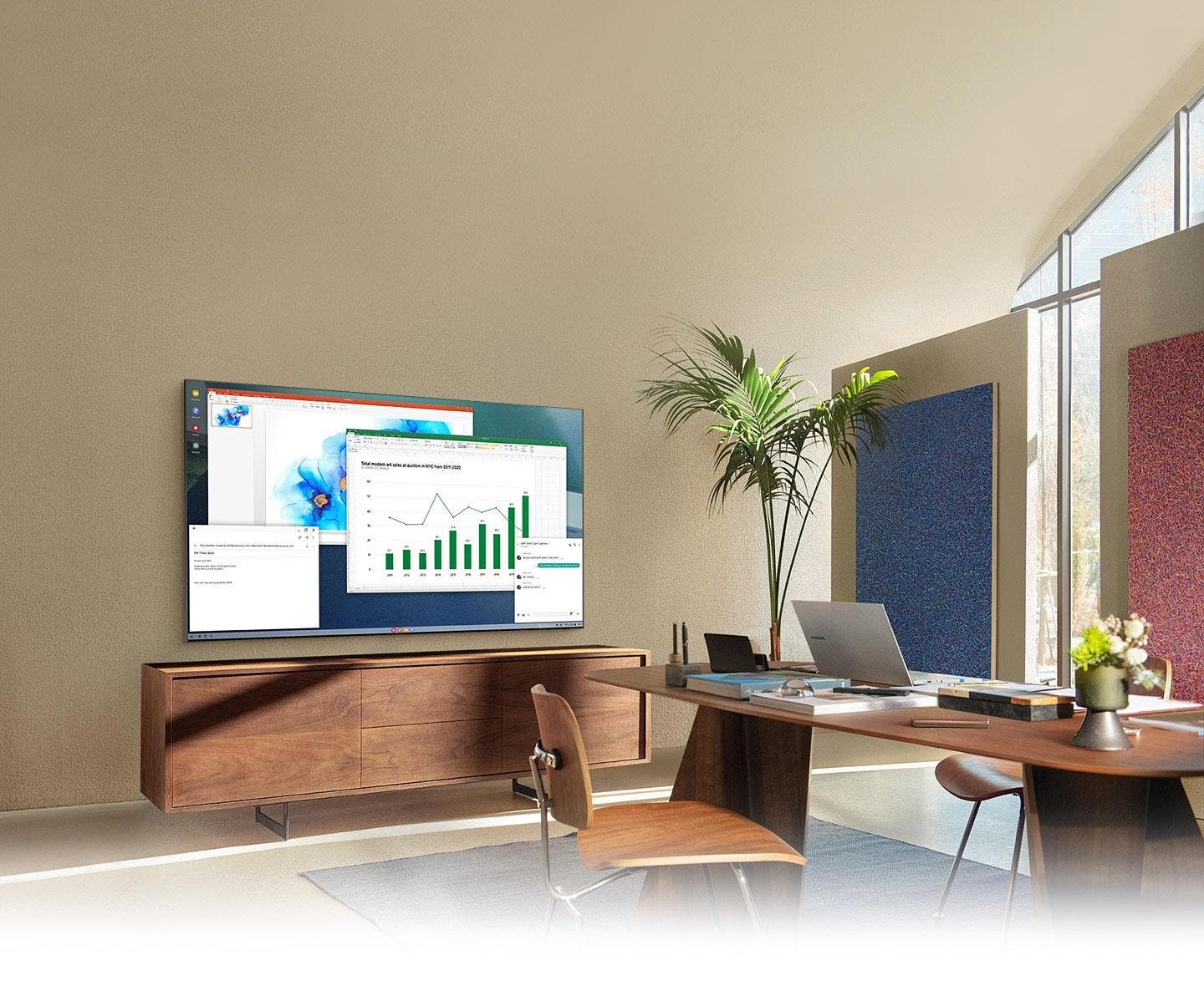 Samsung Electronics QN65Q60AAFXZA Work And Learn From Home