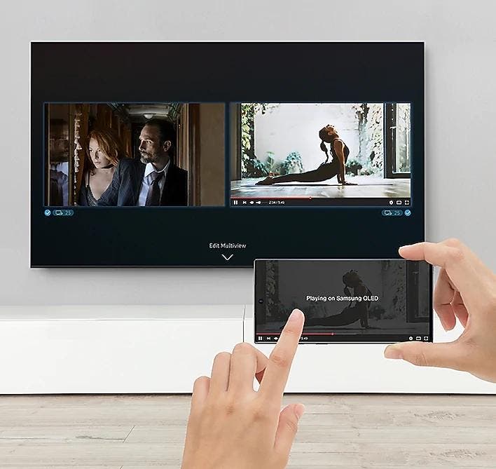Samsung Electronics QN82Q60TAFXZA Second Screen On Your Big Screen