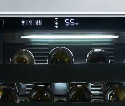 Perliq Touch-screen Wine Cooler Controls