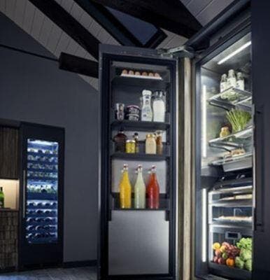 Perlick CR24R12L All Stainless Steel And Glass Interior