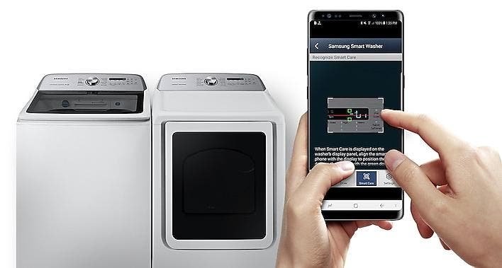 Samsung WA50R5400AW Easy To Troubleshoot <br>• Smart Care