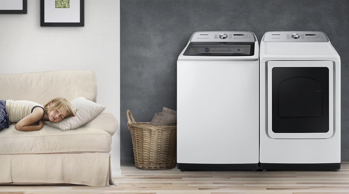 Samsung WA50R5400AW Quiet Washing Anytime, Any Place <br>• Vrt Plus Technology