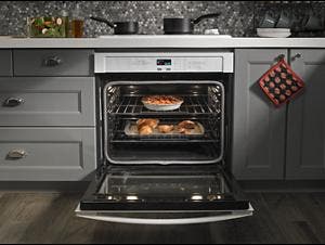 Amana AGC6540KFW Installs Over The Wall Oven