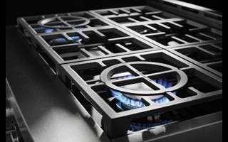 KitchenAid KFGC558JBK Two 20,000 Btu Ultra Power Dual-flame Burners