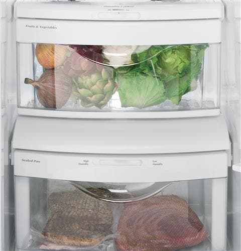 GE GZS22DMJES Fresh Food Multi-level Drawers