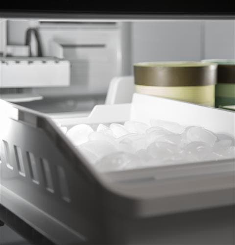 GE GNE27JGMBB Factory-installed Icemaker With Water Filtration System