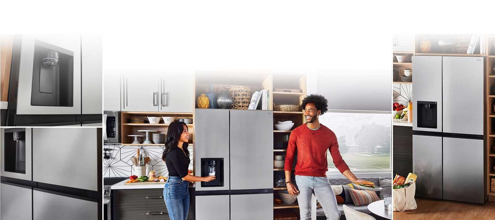 LG LRSXS2706S 36 Inch Freestanding Side by Side Refrigerator