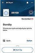 LG DLEX4500W Thinq App Control