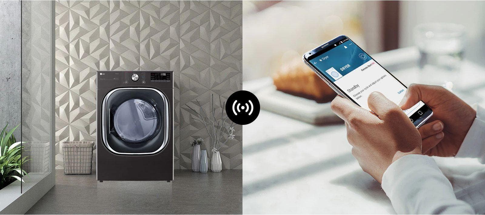 LG DLEX4500W Smart Living Begins With Thinq