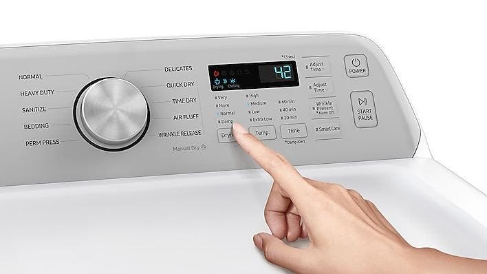 Samsung DVE45T3400W 10 Preset Drying Cycles