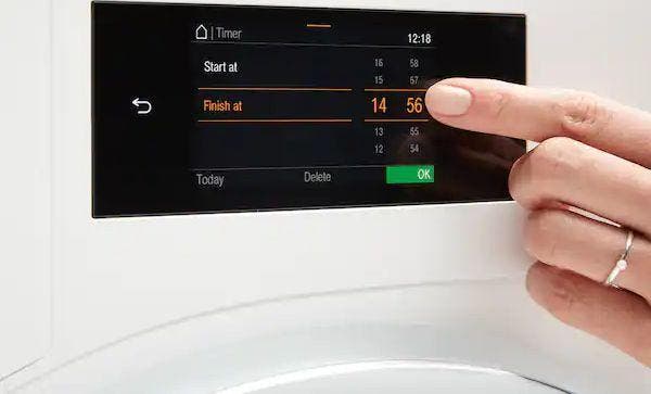 Miele WXR860WCS Delay Start And Time Left Display