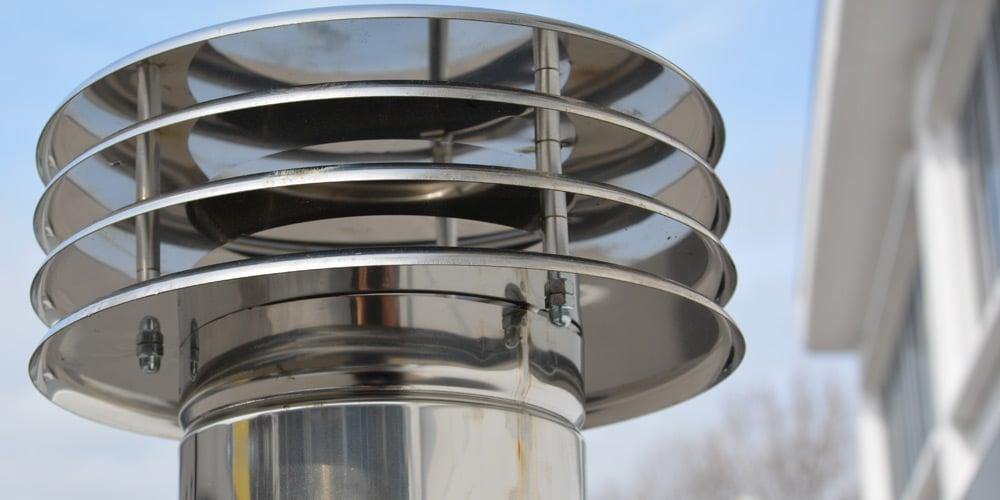 XO XOPIZZA4GI Stainless Steel Chimney With Damper