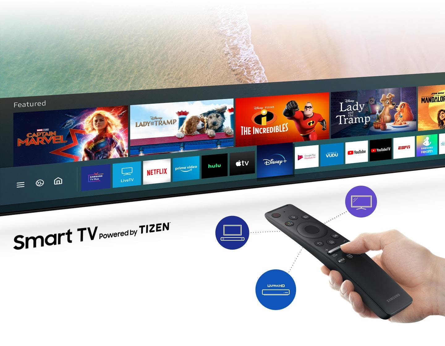 Samsung Electronics UN86TU9010FXZA Access Your Favorites With One Remote