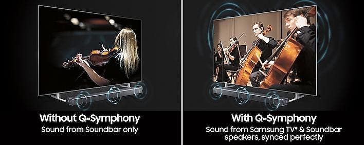 Samsung Electronics HWQ900AZA Q Soundbar & Samsung Tv, In Perfect Harmony