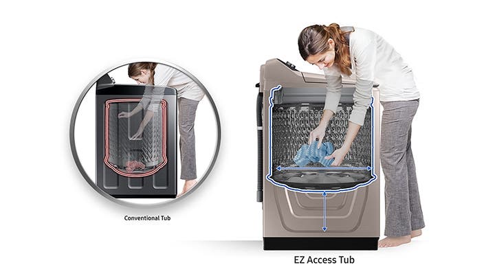 Samsung WA52A5500AV Effortlessly Reach Items