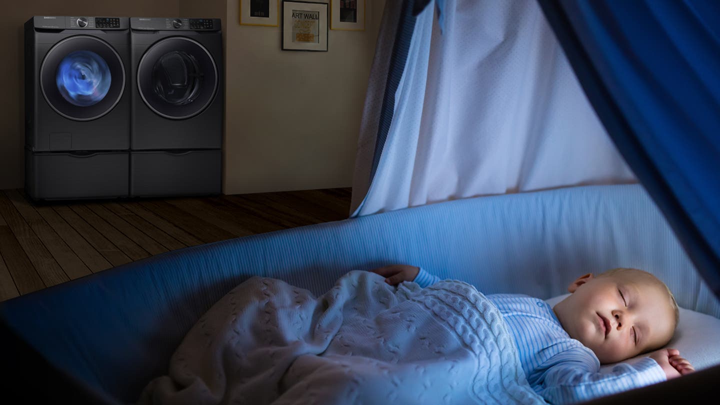 Samsung WF50A8500AV <div>quiet Washing Anytime, Any Place</div>
