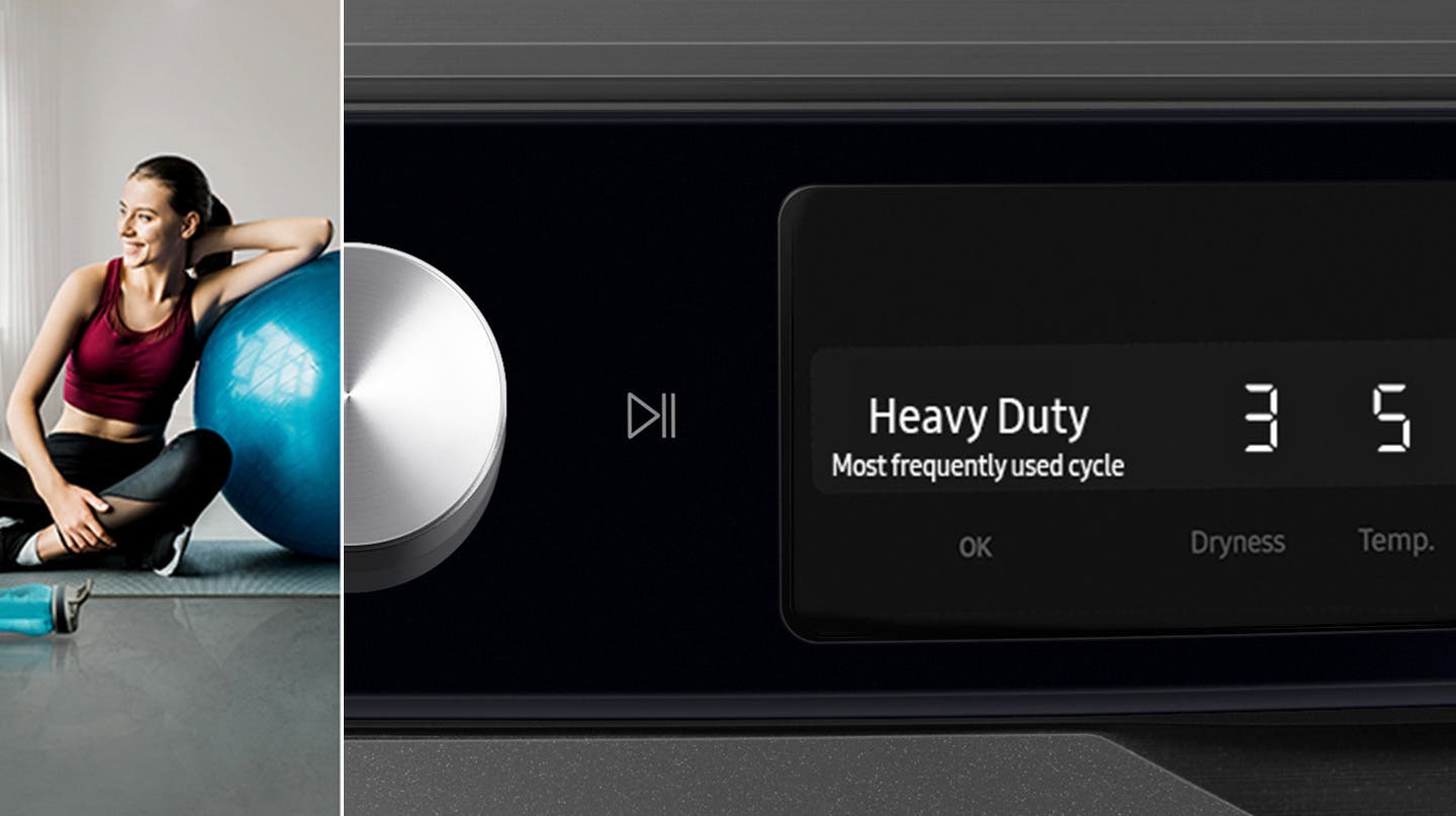 Samsung DVE45A6400V Laundry Just Got Smarter