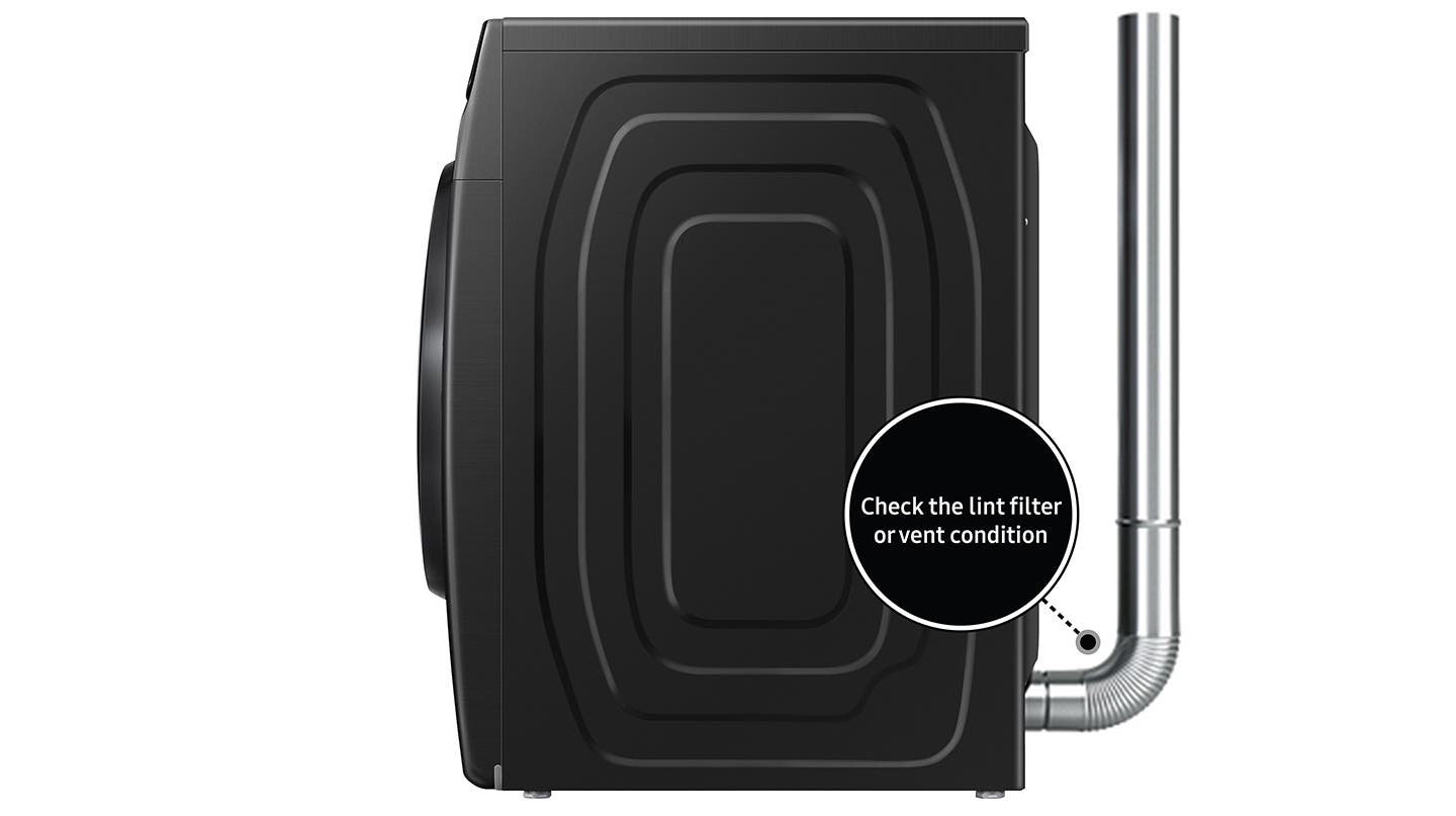 Samsung DVE45A6400V Cleaner, Safer Vents