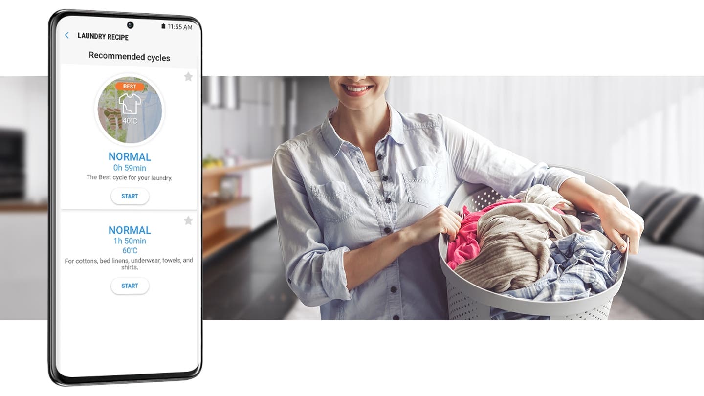 Samsung DVE55A7300E Control In The Palm Of Your Hand