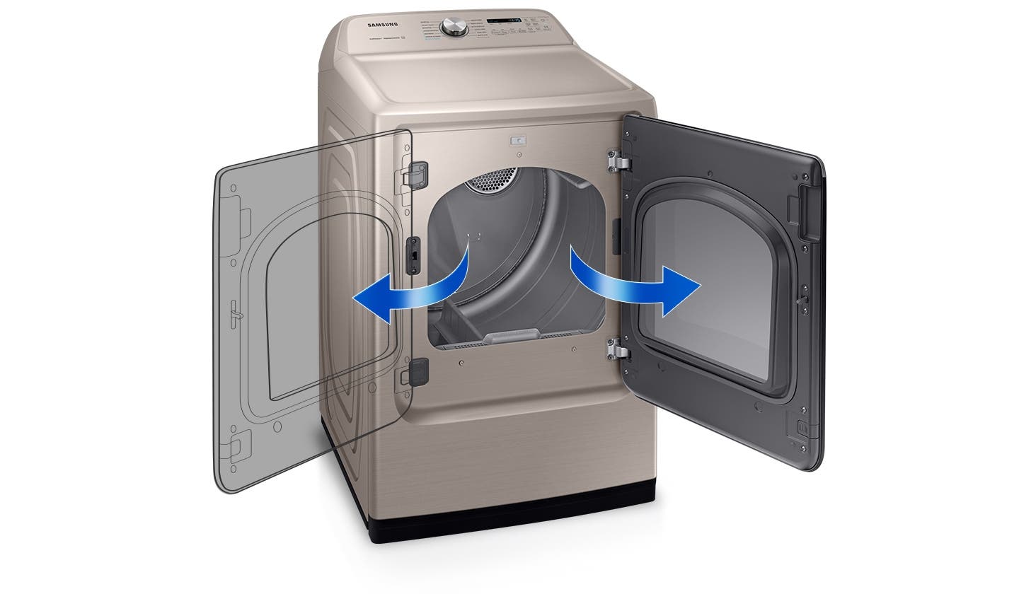 Samsung DVG54R7600V Reversible Dryer Door<br />




