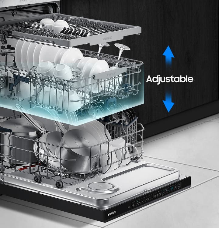 Samsung DW80R5061US Adjustable Rack<br>
