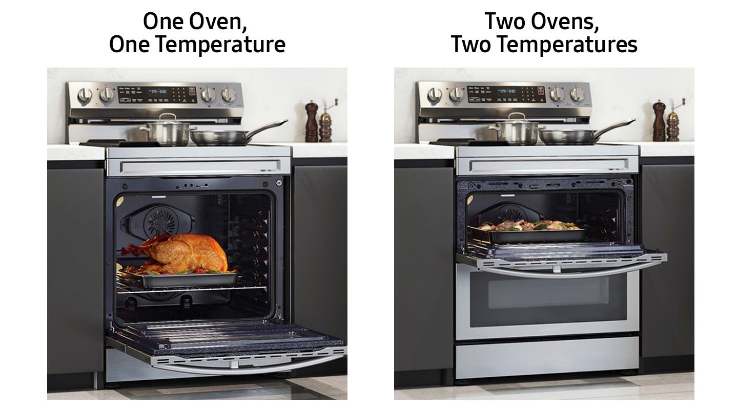 Samsung NE63A6751SG Two Ovens Or One. <br />
You Choose.