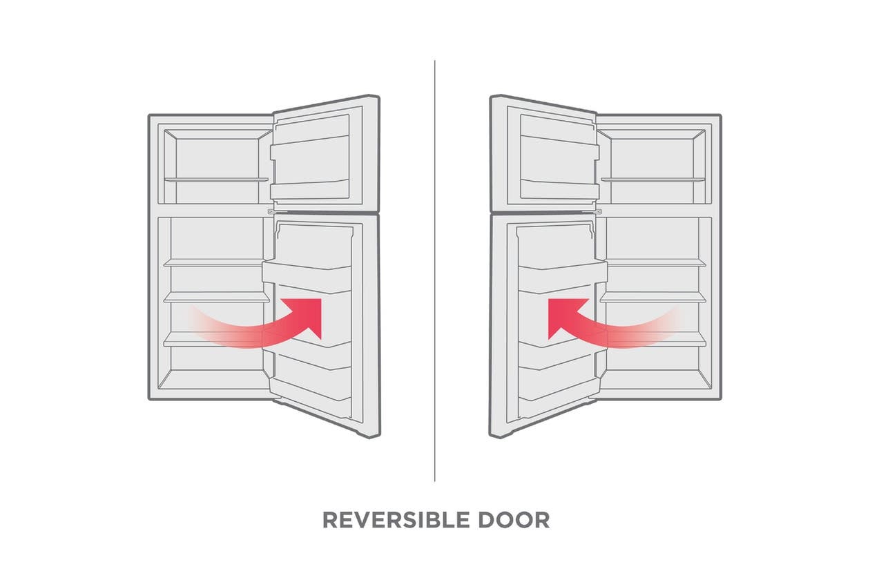 Frigidaire FFHT1621TW Reversible Door