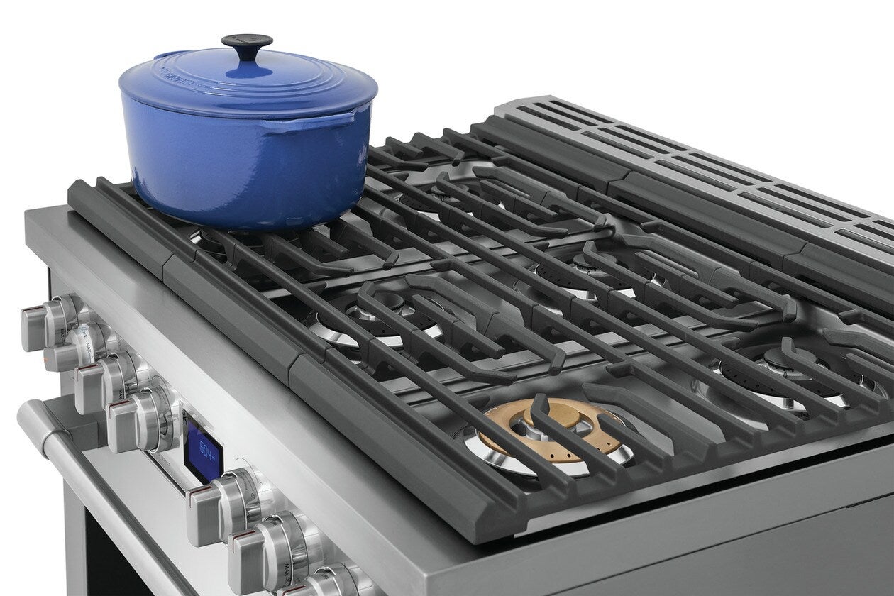 Easily Move Cookware With Continuous Grates