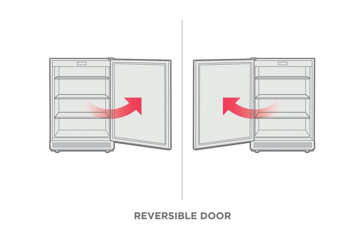 Frigidaire FRWW4543AS Reversible Door Swing Option