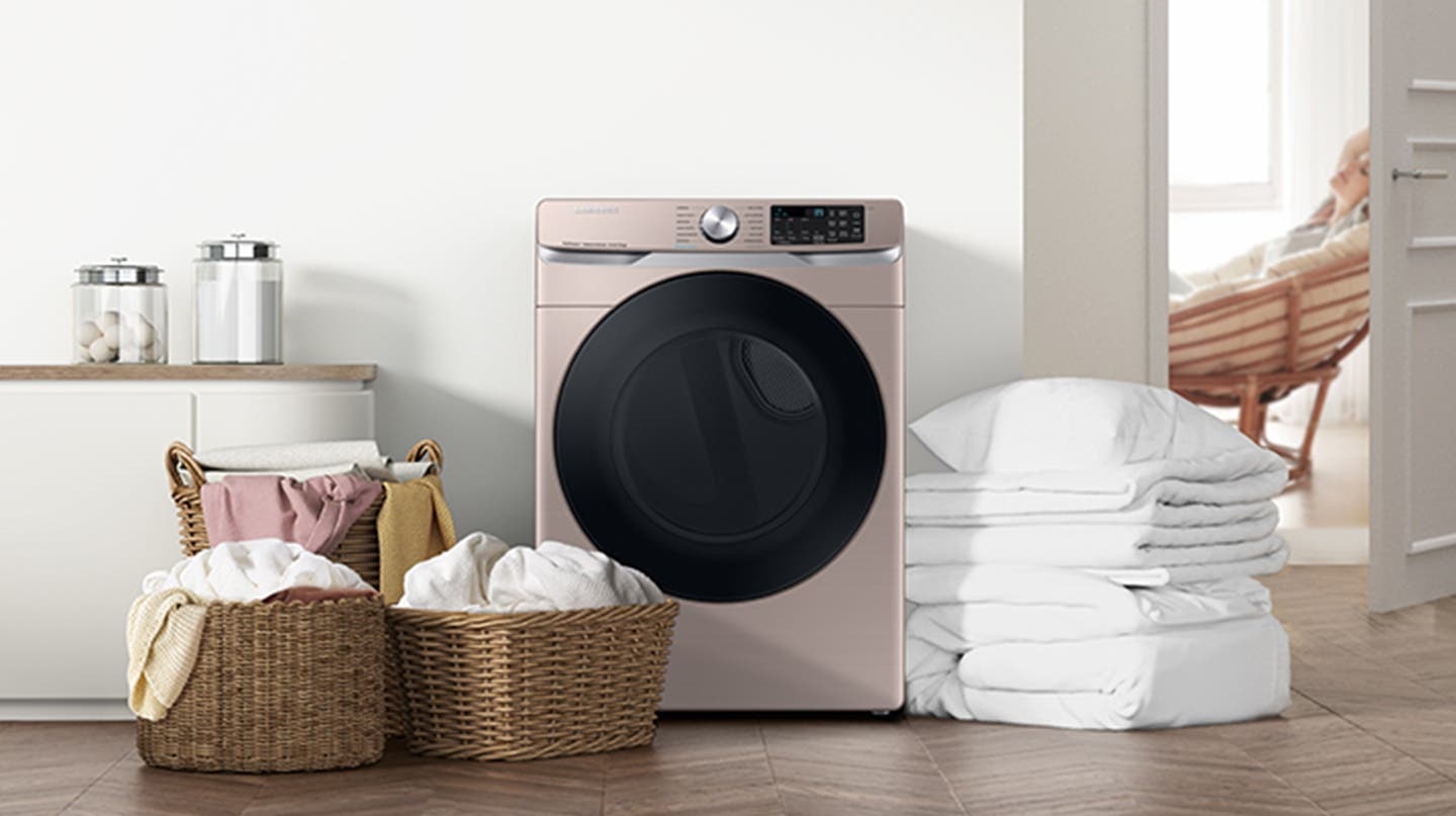 Samsung DVE45B6300P Large 7.5 cu. Ft. capacity