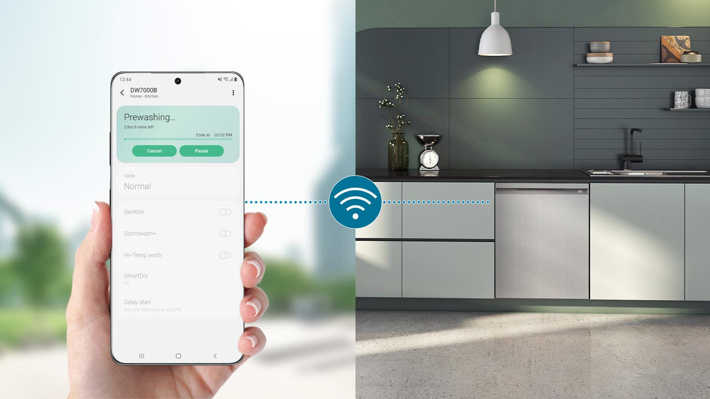 Samsung DW80B7070US Smartthings App