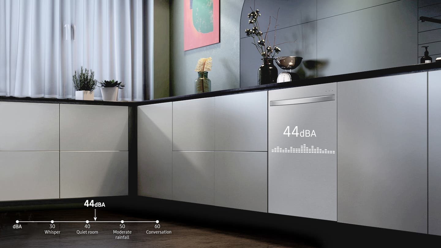 Samsung DW80B6060UG Enjoy A Quiet Home
