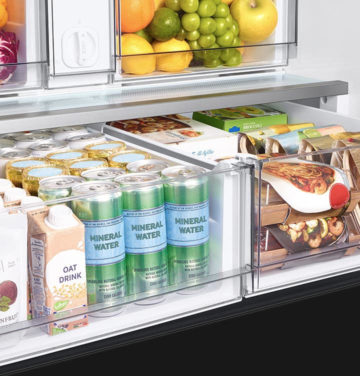 Samsung RF30BB6900AW Separate Pantry Drawers for More Storage