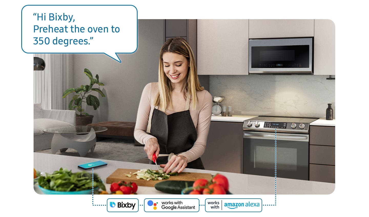 Samsung NE63B8211SS “preheat Oven To 350 Degrees."