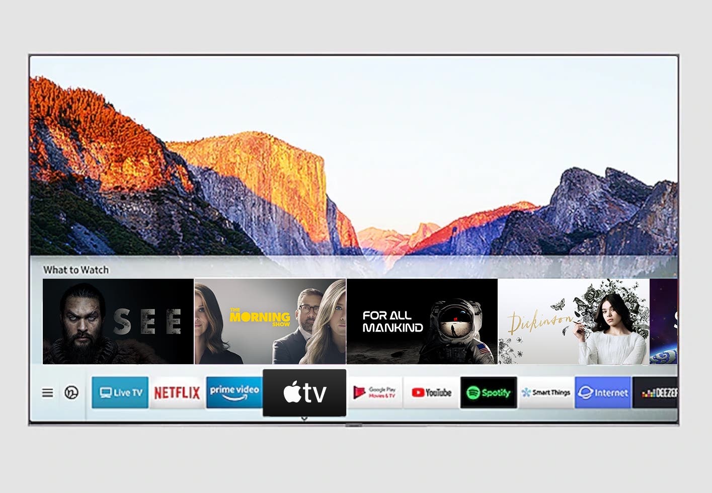 Samsung Electronics QN55Q900RBFXZA Qled Meets The New Apple Tv App<br />