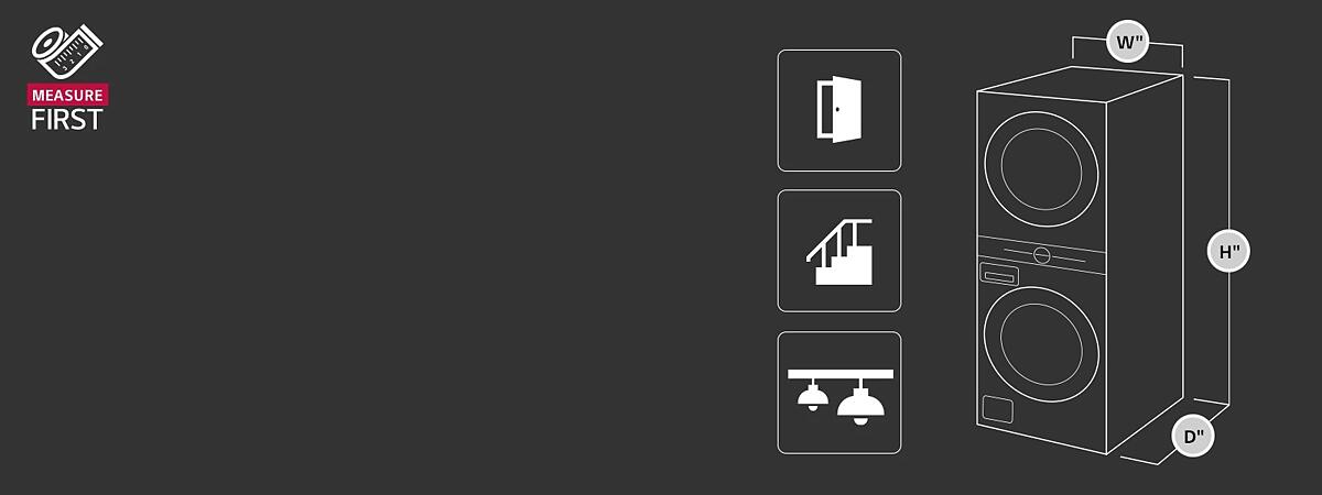LG WKEX300HBA Measure First, Order Right.