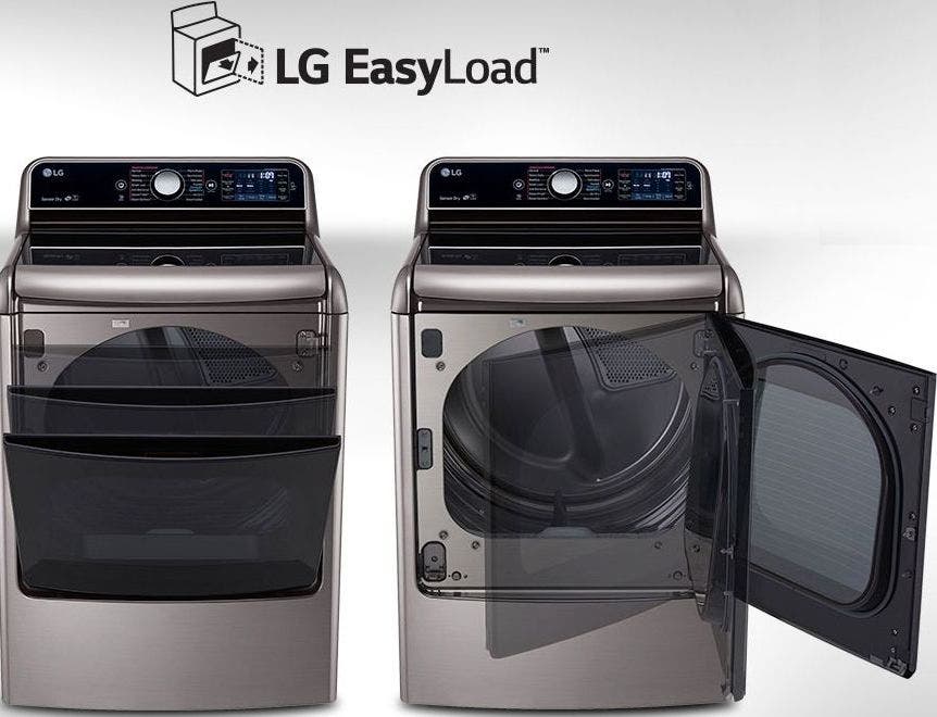 LG DLE7300WE Load & Unload Easier Than Ever