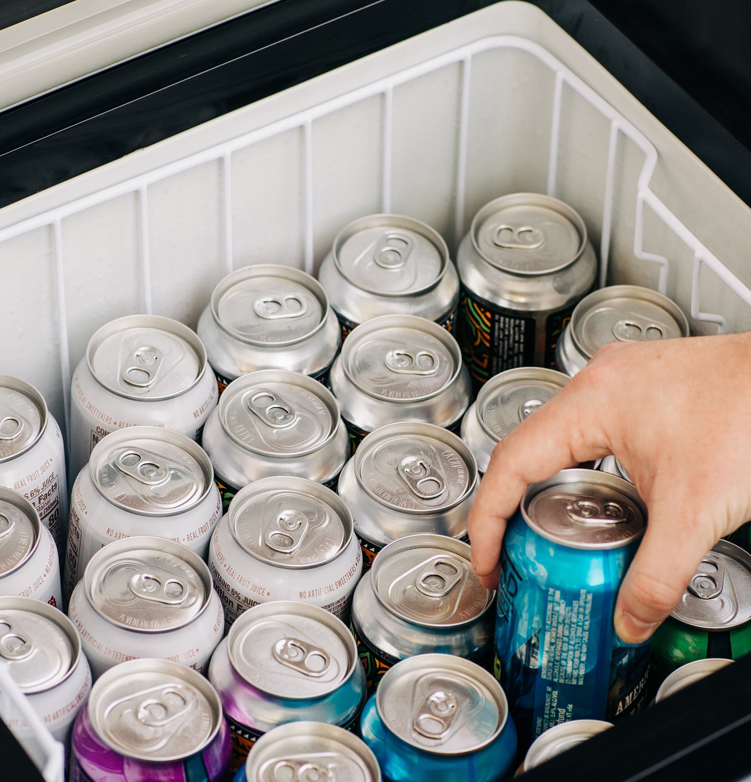 GE PRV03ATTBB Stores 105 Cans Or Bottles And Food Items
