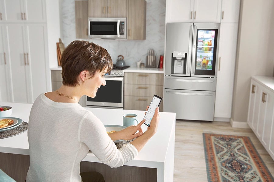 Use The Thinq® App To Monitor And Control Lg Smart Appliances
