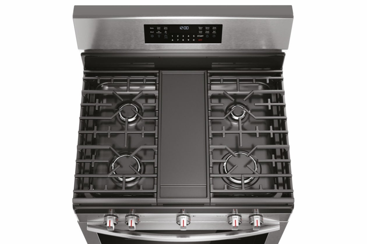 Flexible Five Burner Cooktop With Integrated Griddle