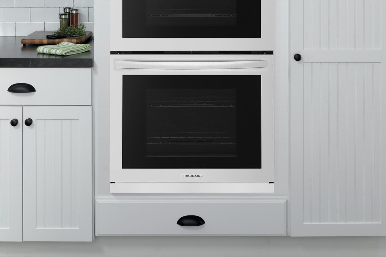 Frigidaire WO27TRM3BB Designed To Fill In Unsightly Gap Under 27" Wall Oven