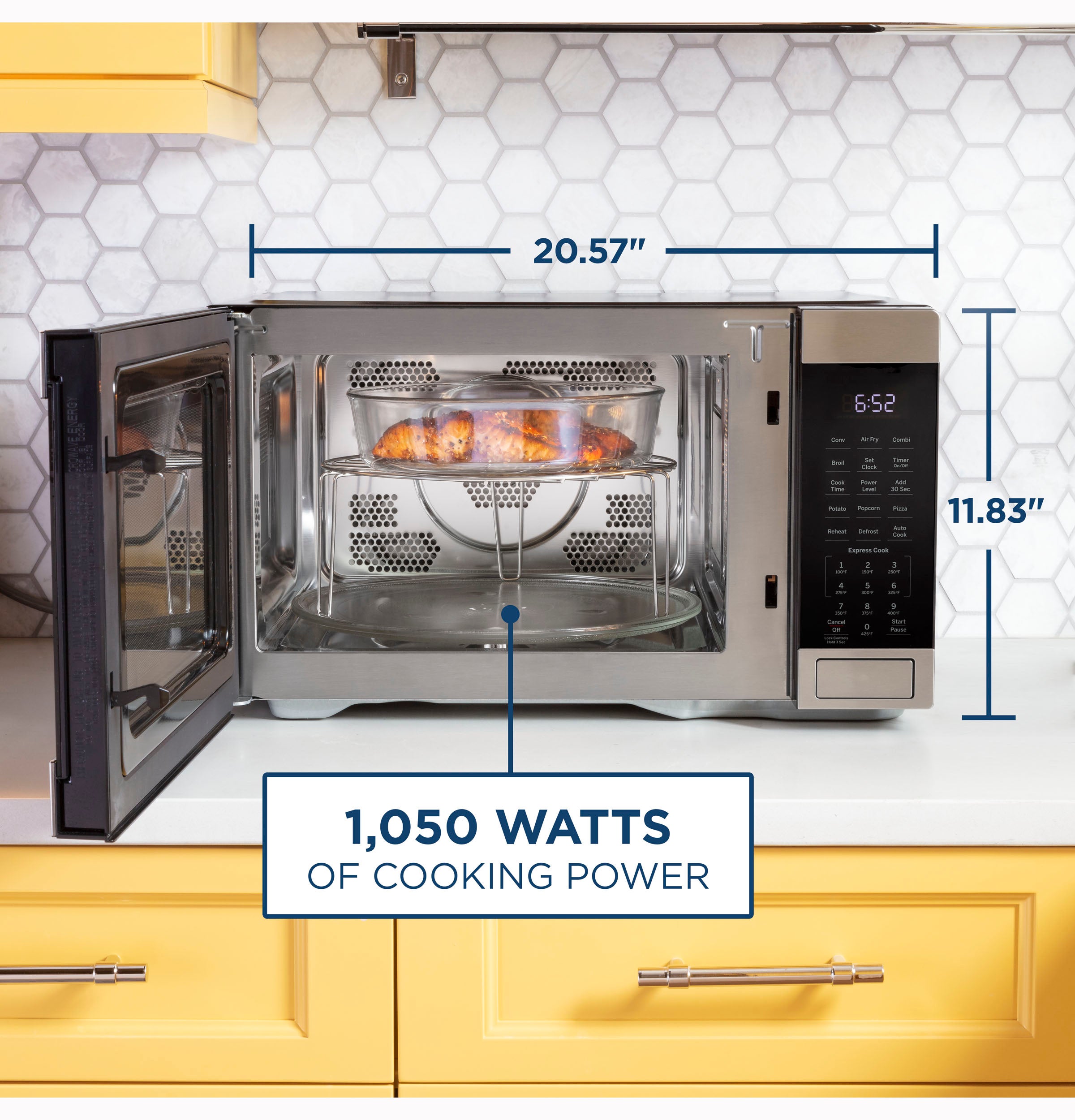 GE GCST10A1WSS 1,050 Watts & 1.0 Cu. Ft.