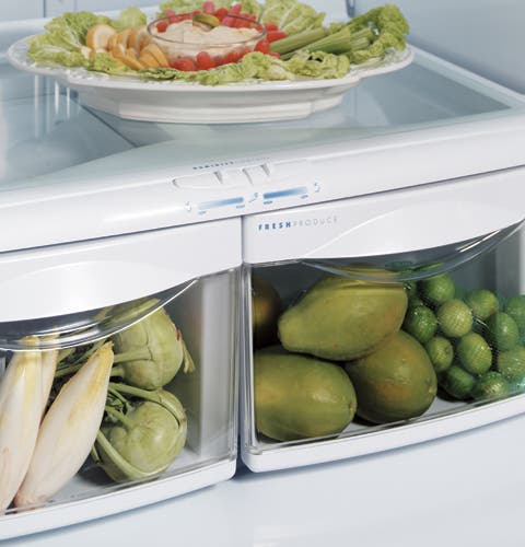 GE GTH21KCWBB Adjustable Humidity Vegetable / Fruit Crispers