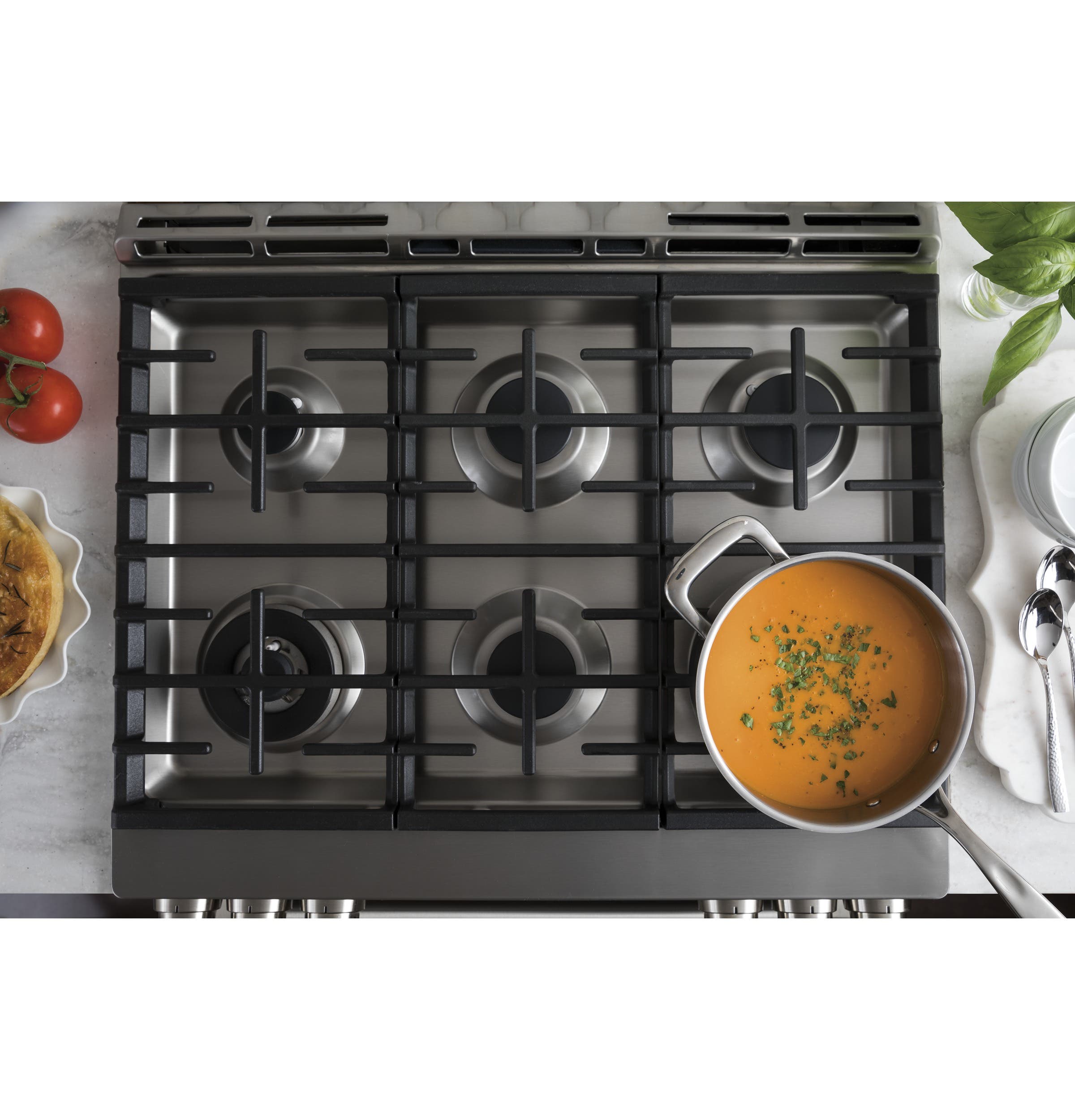 Cafe C2S995SELSS Edge-to-edge Six Burner Cooktop